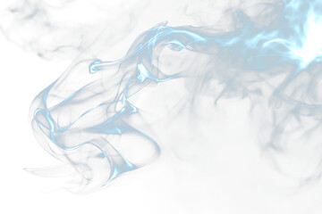 Fototapeta premium Realistic smoke on transparent overlay, Realistic Smoke on Transparent Overlay