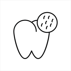 becteria line icon with white background vector stock illustration