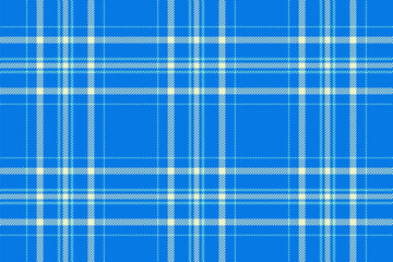 Lumberjack plaid fabric pattern, purchase check background seamless. Track texture tartan textile vector in cyan and light colors.