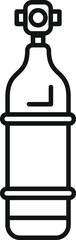 This icon of an oxygen cylinder represents essential equipment for deep sea diving and underwater exploration