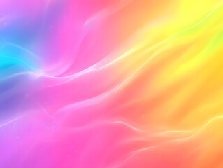 Rainbow Color Wave Gradient Wallpaper Illustration Graphic, Generative AI