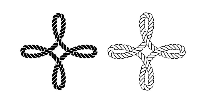 Bowen cross knot rope icon