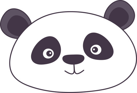recommend clip art: Cute panda clipart design illustration