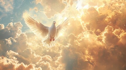 Fototapeta premium Create a photorealistic image that captures the ethereal and divine presence