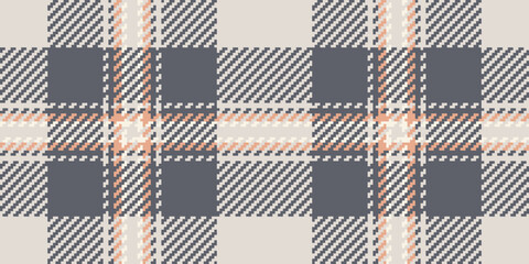 Magazine tartan vector seamless, close up plaid textile fabric. Sale pattern background texture check in white and pastel colors.