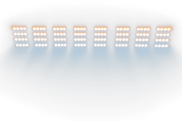 Stadium lights Effect on transparent background, Bright Stadium Lights Overlay on Clear Surface
