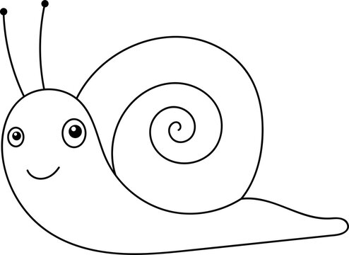 recommend clip art: Cute snail clipart design illustration