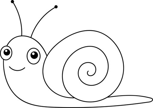 recommend clip art: Cute snail clipart design illustration