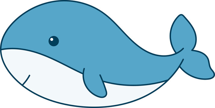 recommend clip art: Cute whale clipart design illustration
