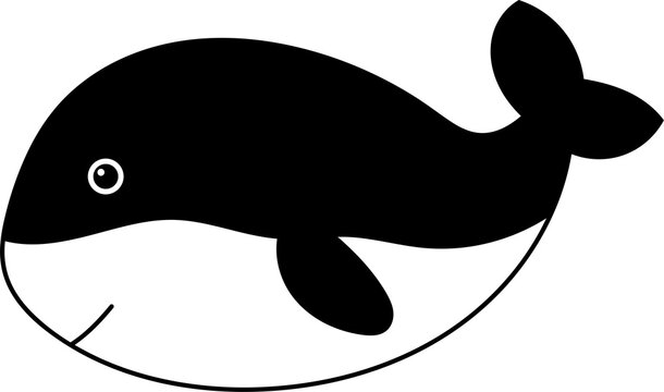recommend clip art: Cute whale clipart design illustration