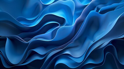 Obraz premium Abstract blue background with smooth lines