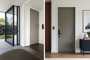 Stylish Minimalistic Door Designs for Modern Home Interiors Entry and Exit Solutions