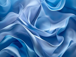 Fototapeta premium Abstract blue background with smooth lines
