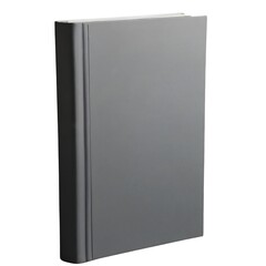Blank book isolated on grey to replace your design