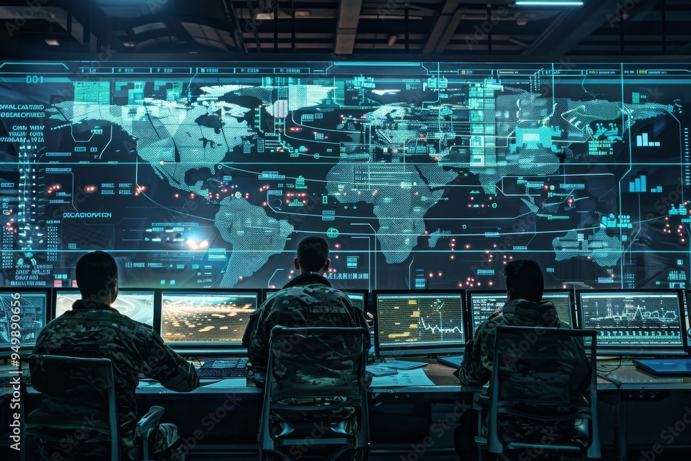 Aufkleber a futuristic digital landscape representing advanced cybersecurity technologies and innovations safe