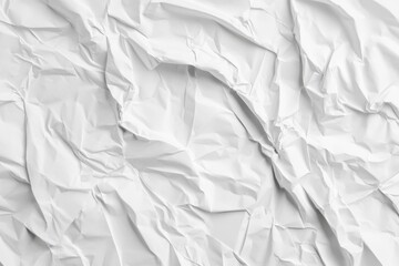 Obraz premium Ahite crumpled and creased glued wrinkled paper poster texture background