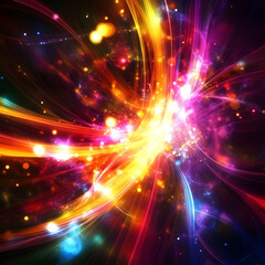 Obraz premium Sharp and vibrant digital abstract background with rich color image