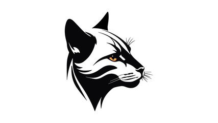 Fototapeta premium Cat Silhouette Logo Vector