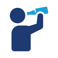 Beer drinking icon