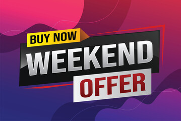 Buy now weekend Special sale tag. Banner design template for marketing. Special offer promotion retail. background banner modern graphic design for advertising store shop, online store, website

