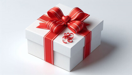 Obraz premium Gift Box - Decoration with Bow, xmas, birthday