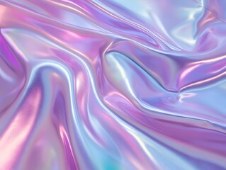 Fototapeta premium Hologram fabric material texture purple wallpaper background graphic, Generative AI