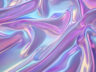 Obraz premium Hologram fabric material texture purple wallpaper background graphic, Generative AI