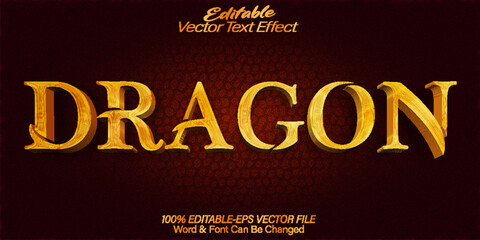 Dragon Vector Text Effect Editable Alphabet Fire Fantasy Magic Mythical Mystic