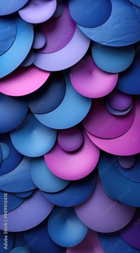Poster 3d effect, techy design with geometric patterns