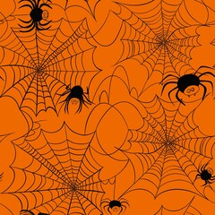  spider doodle pattern based on halloween concept