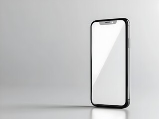 Clean Smartphone Icon Symbolizing Communication and Technology on White Background