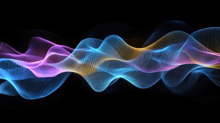 Obraz premium Telephony signal transmission in telecommunication, illustrating the flow of voice data across networks