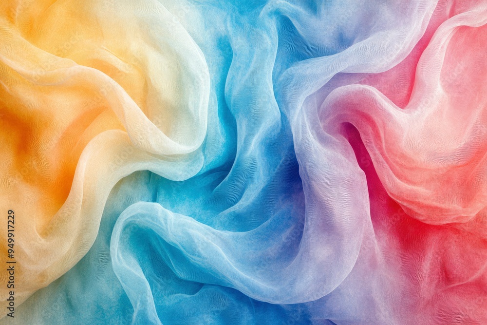 Poster abstract colorful fabric texture with gradient colors