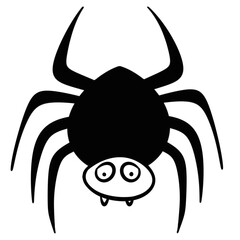  spider drawn in doodle style