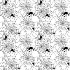  spider doodle pattern based on halloween concept
