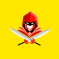 Japanese Ninja vector colorfull logo  © kholifahyusuf