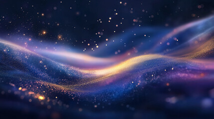 Obraz premium Stardust scattering in outer space