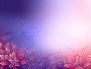 Abstract purple gradient floral pattern
