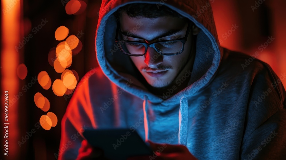 Poster enhancing security: user setting up two-step verification for social media account protection