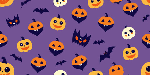 seamless pattern with funny cats