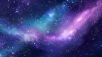 Abstract Purple and Blue Galaxy Space Background
