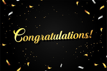 Fototapeta premium Congratulations Gold Celebrations