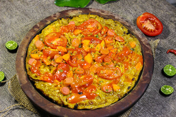 Delicious Homemade Style Pizza Noodles