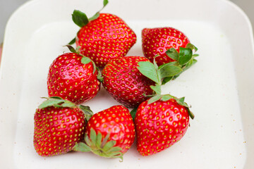 strawberries in a bowl