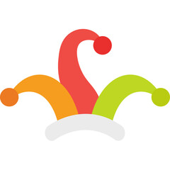 Joker Hat vector icon in flat style 
