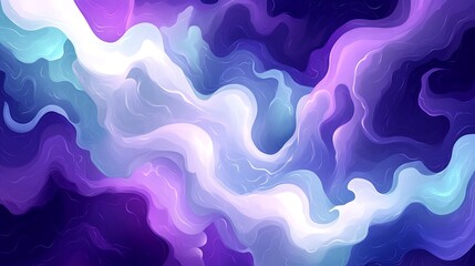 Fototapeta premium Abstract Purple and Blue Swirls Background