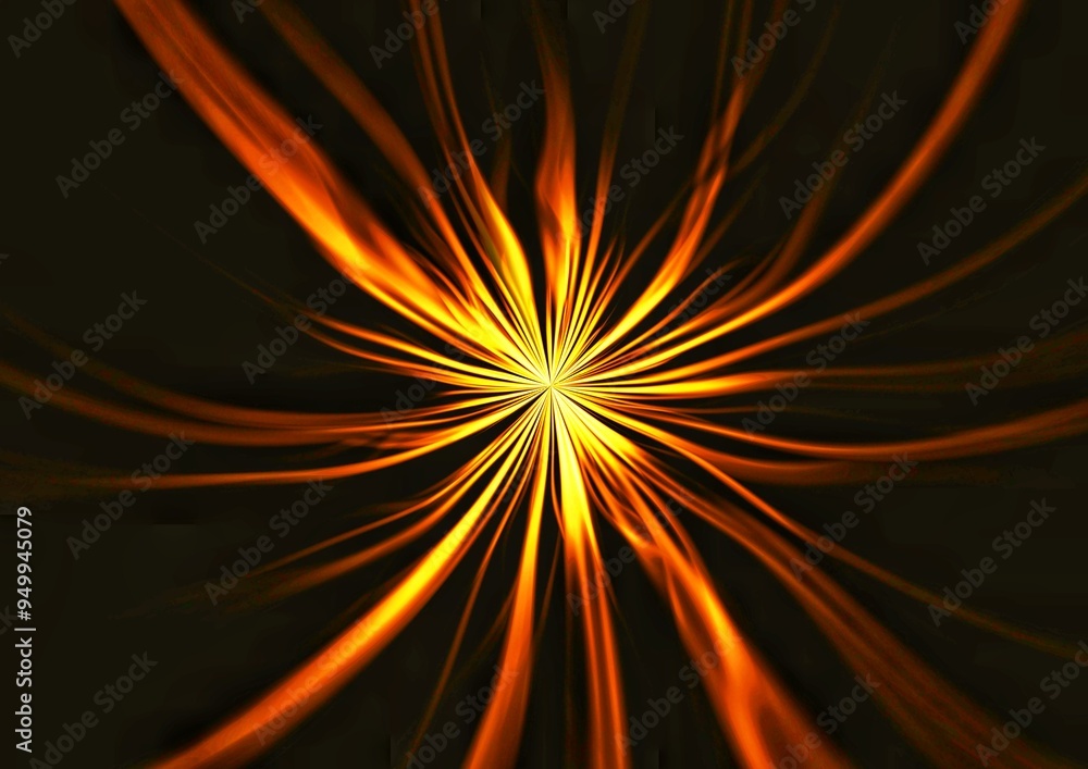 Aufkleber fire background. abstract fractal background a computer-generated 2d illustration, texture
