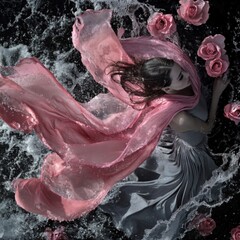 woman in the water