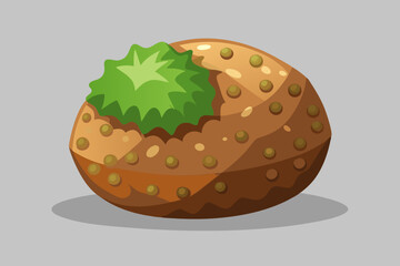 Falafel Illustration Vector - Perfect for Culinary and Recipe Projects