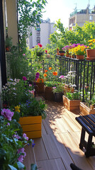 Apartment Terrace Transformed into Efficient Permaculture Garden in City  